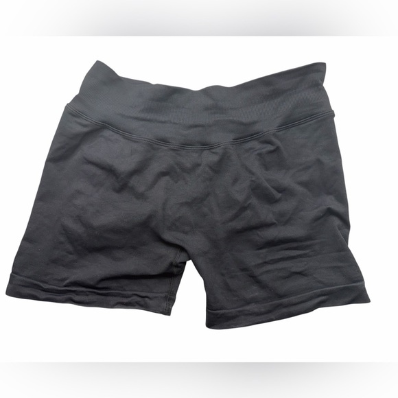 Pants - Women's Black Compression Shorts with butt scrunch